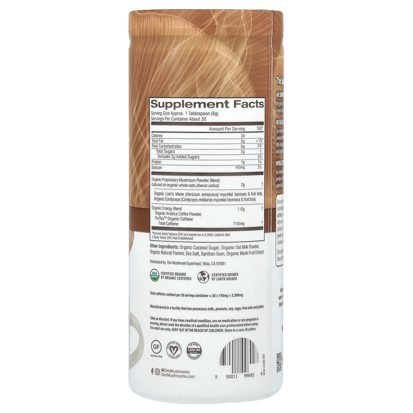 - Mushro Coffee Latte Blend - 8.47 Oz.