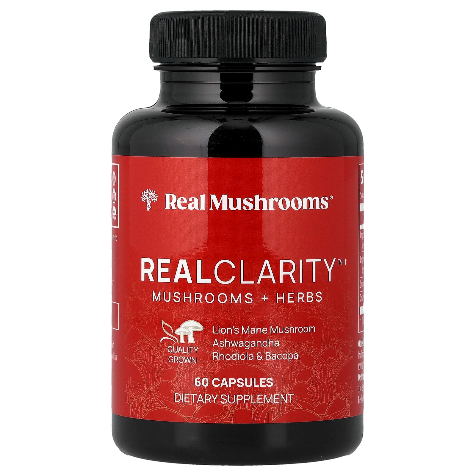 Realclarity™, Mushrooms + Herbs, 60 Capsules