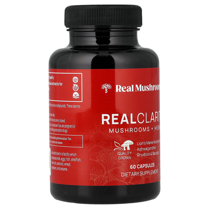 Realclarity™, Mushrooms + Herbs, 60 Capsules