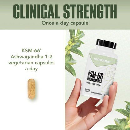 Ashwagandha KSM-66 Herbal Supplement for Better Overall Well-Being- Ashwagandha Supplement- 600Mg - 90 Vegetable Capsules
