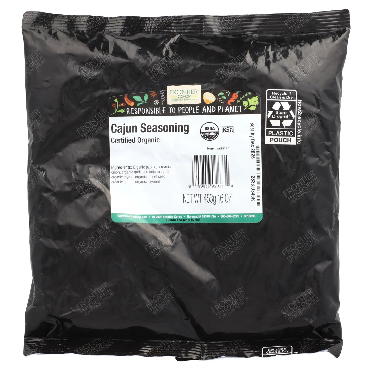 Organic Cajun Seasoning, 16 Oz (453 G)