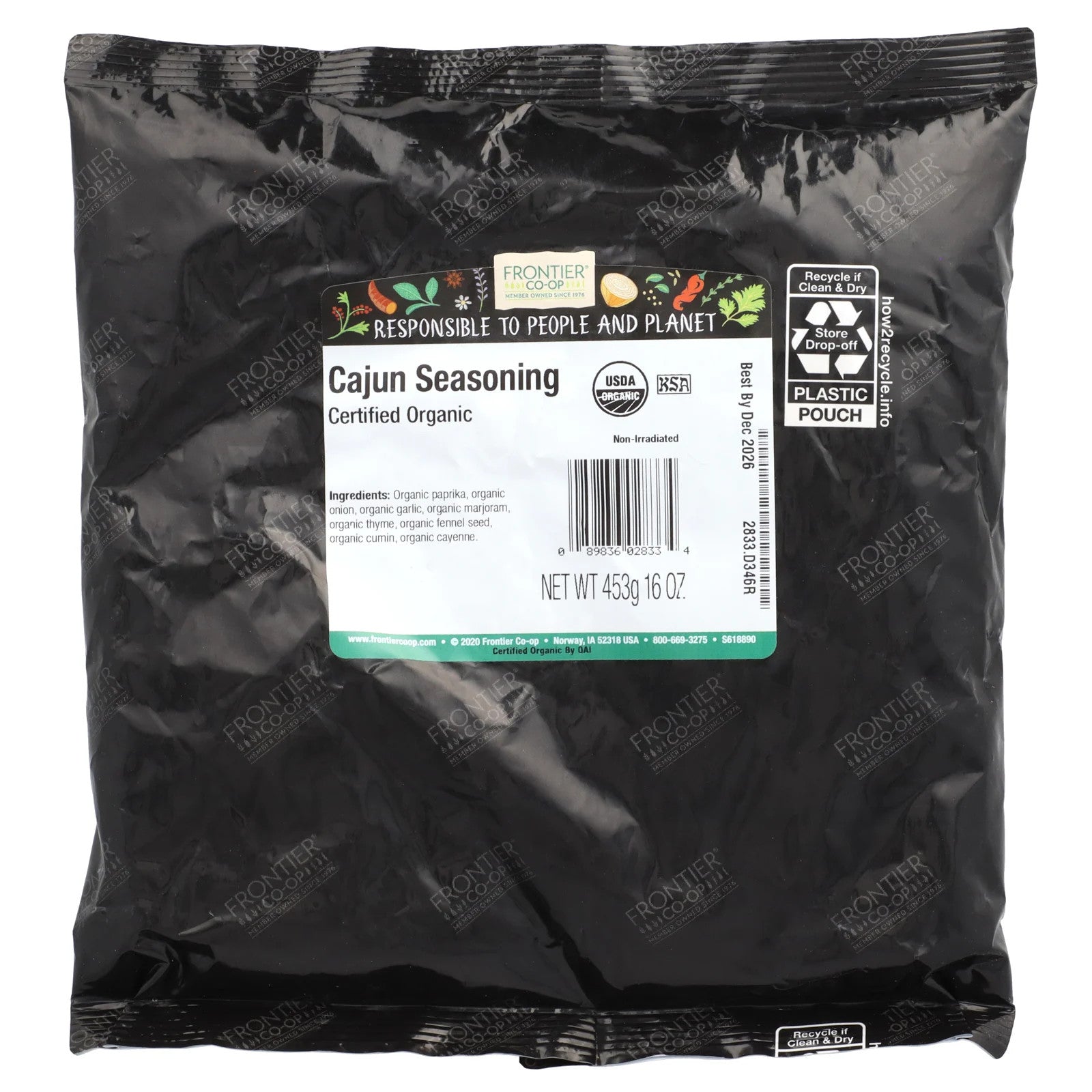 Organic Cajun Seasoning, 16 Oz (453 G)