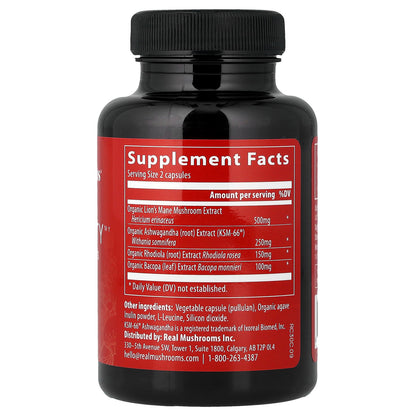 Realclarity™, Mushrooms + Herbs, 60 Capsules